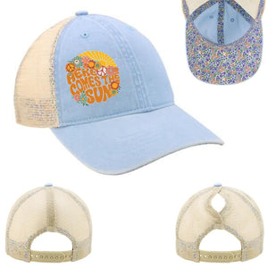 Here Comes The Sun Ponytail Cap
