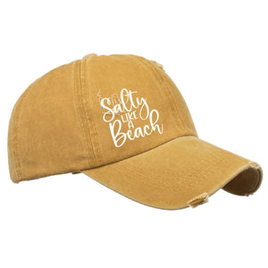 Salty Like A Beach Ponytail Cap